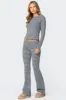 Kaeli Stripey Flared Leggings sold by Edikted