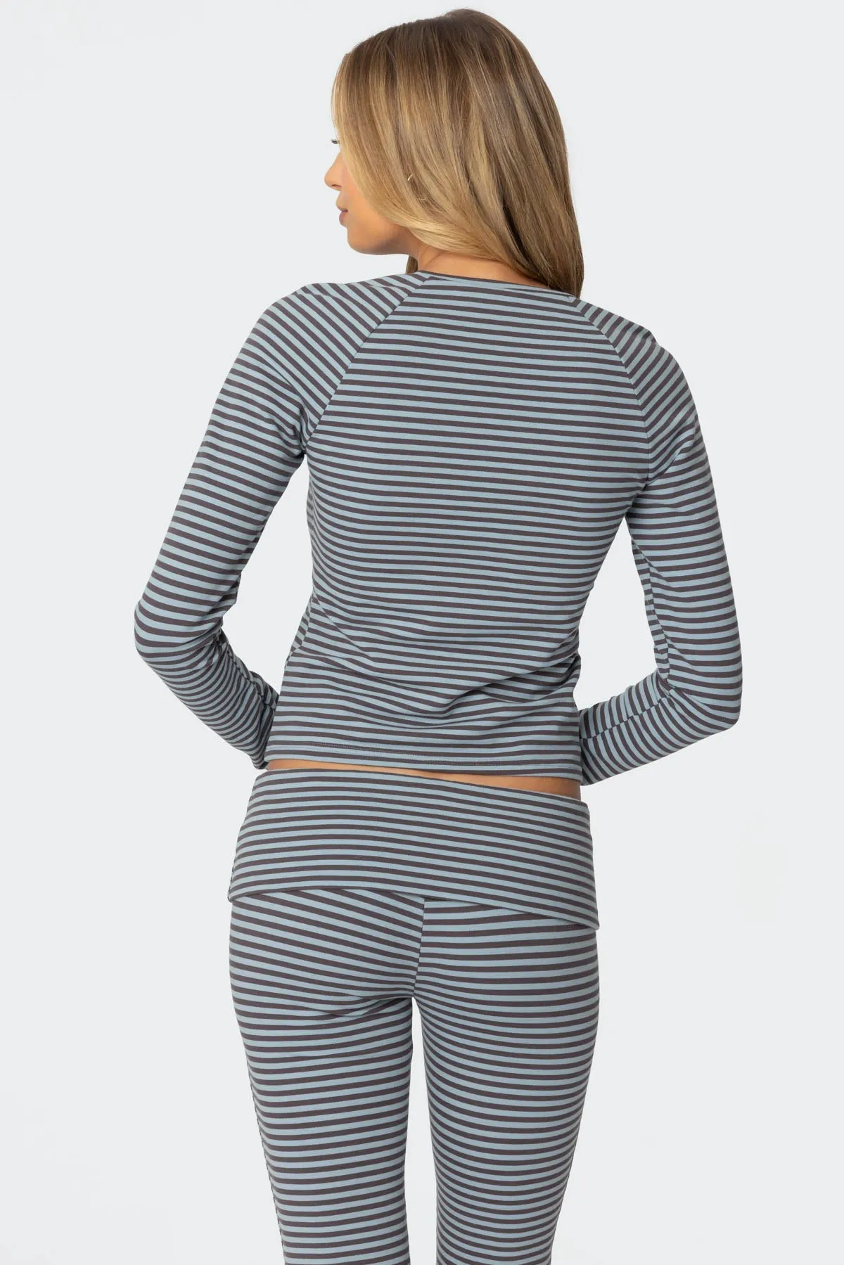 Kaeli Stripey Long Sleeve T Shirt sold by Edikted product image thumbnail 4