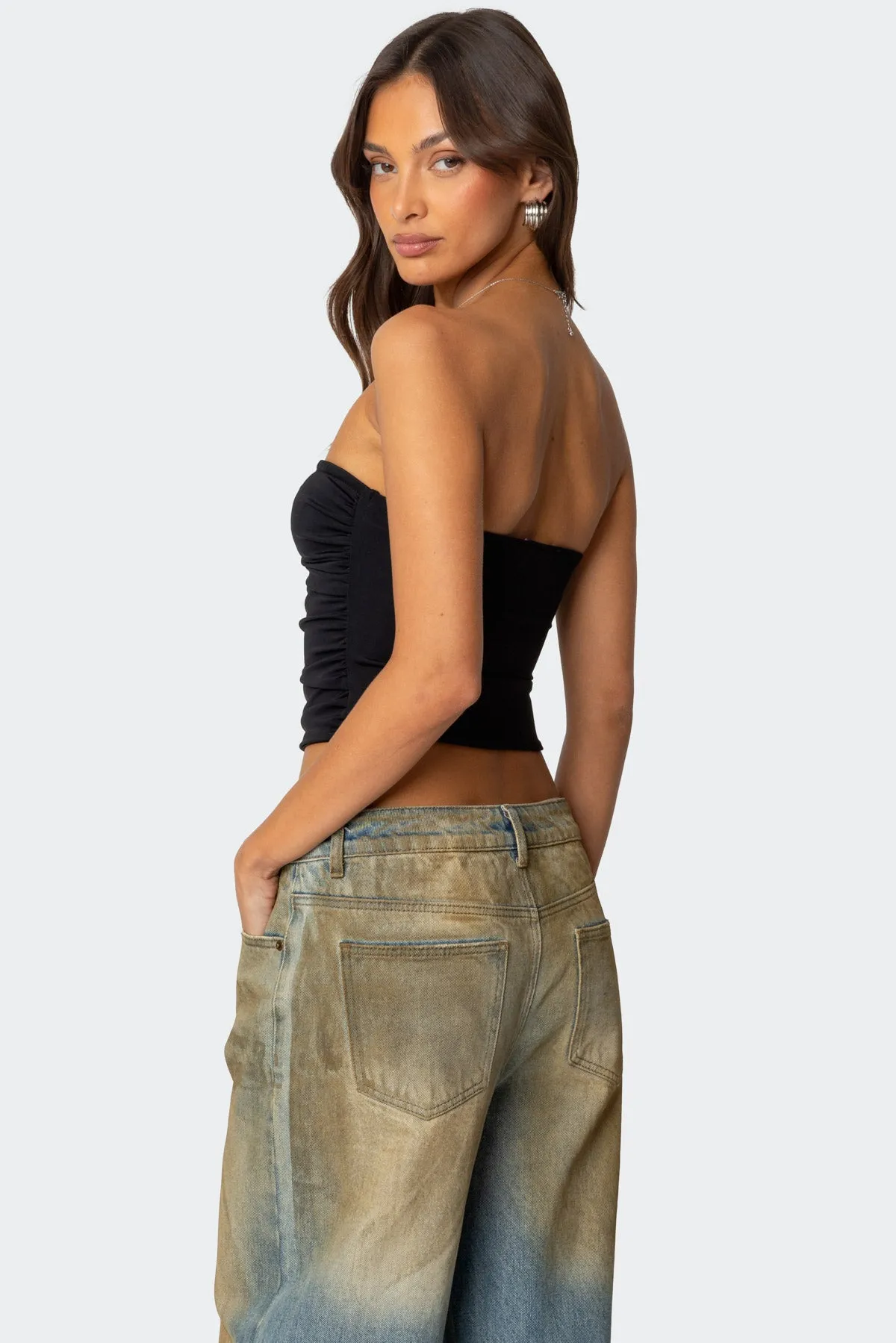 Ariella Cut Out Strapless Top sold by Edikted product image thumbnail 5