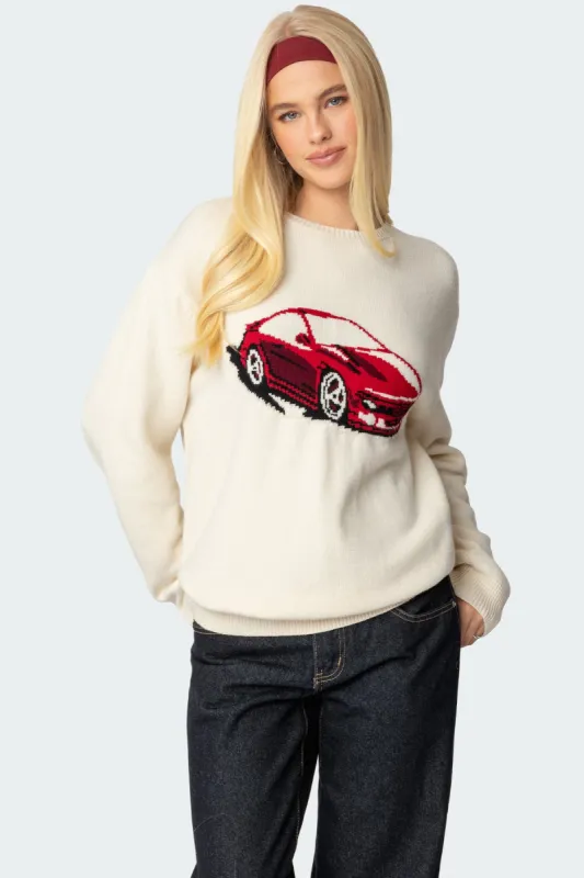 Motor Medley Sweater sold by Edikted