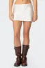 Bexley Bow Satin Effect Mini Skirt sold by Edikted