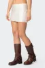 Bexley Bow Satin Effect Mini Skirt sold by Edikted