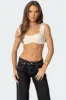 Summit Ruched Crop Top sold by Edikted
