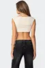 Summit Ruched Crop Top sold by Edikted