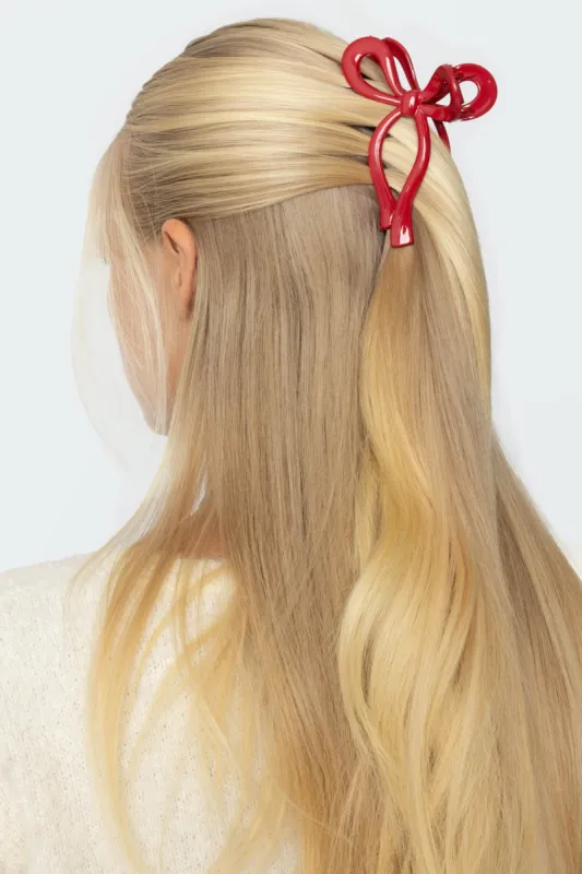 Bow Hair Clip sold by Edikted