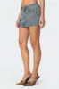 Quinlan Denim Cargo Mini Skirt sold by Edikted