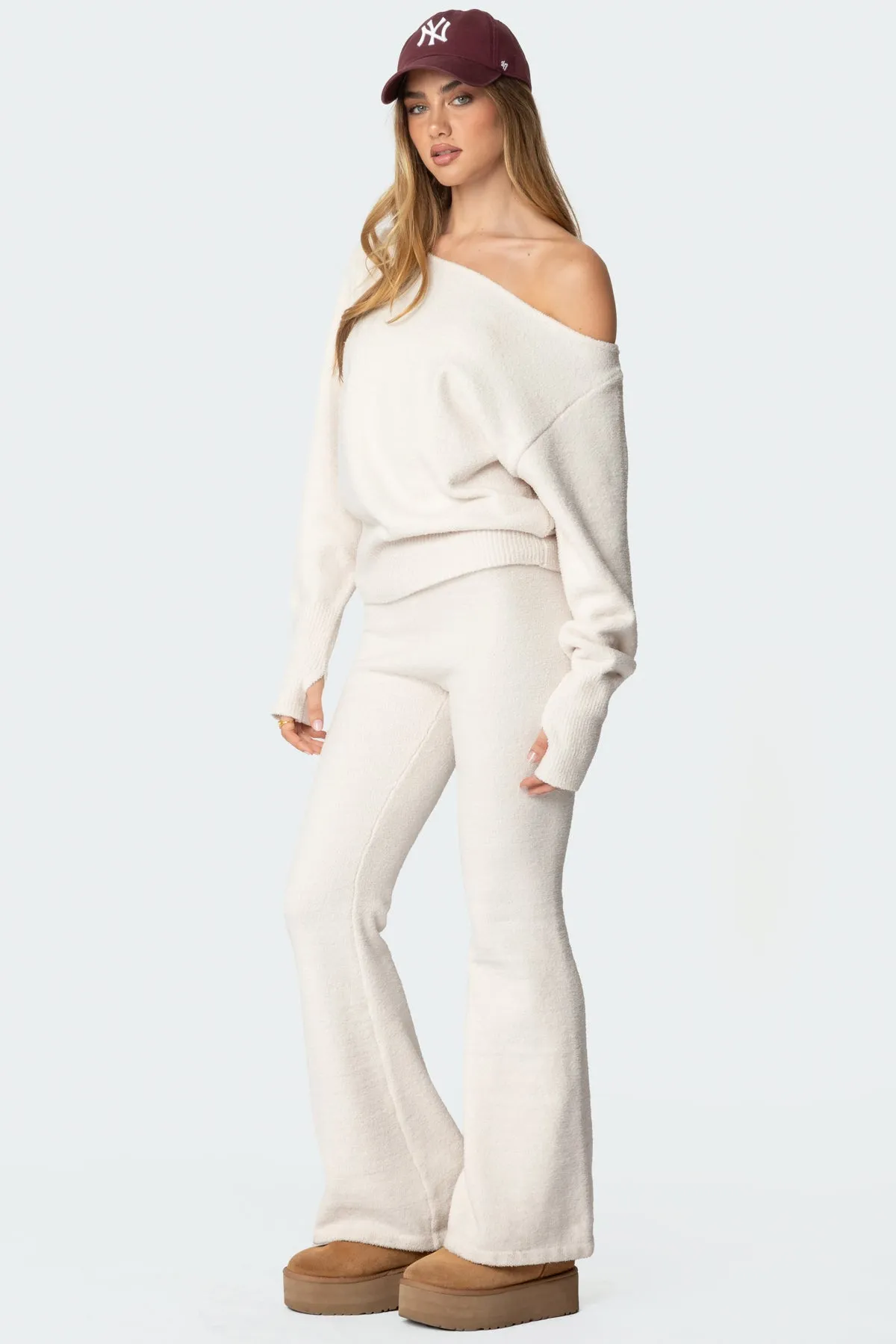Plush Flared Pants sold by Edikted product image thumbnail 3
