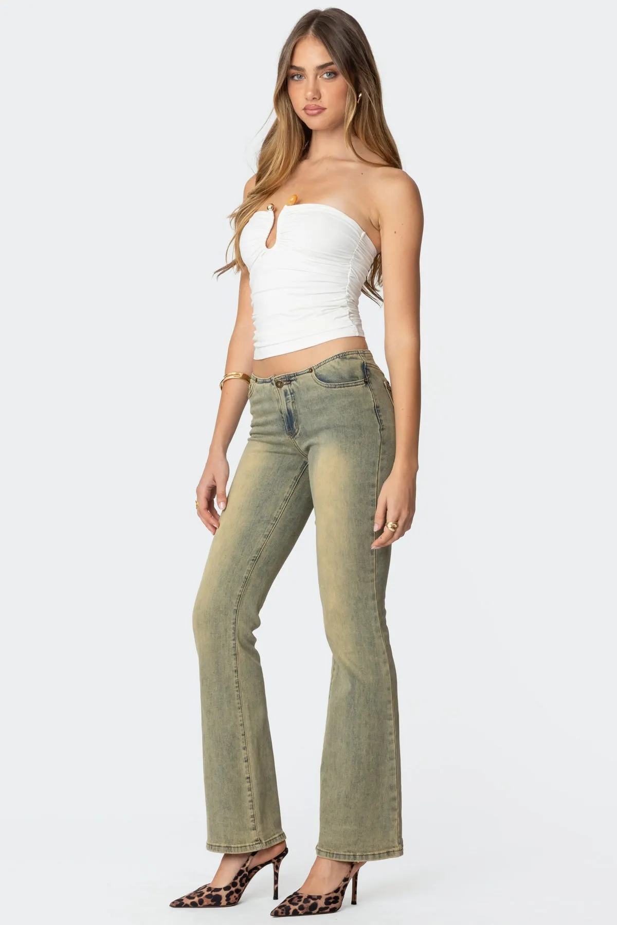 Curved U Strapless Top sold by Edikted product image thumbnail 4