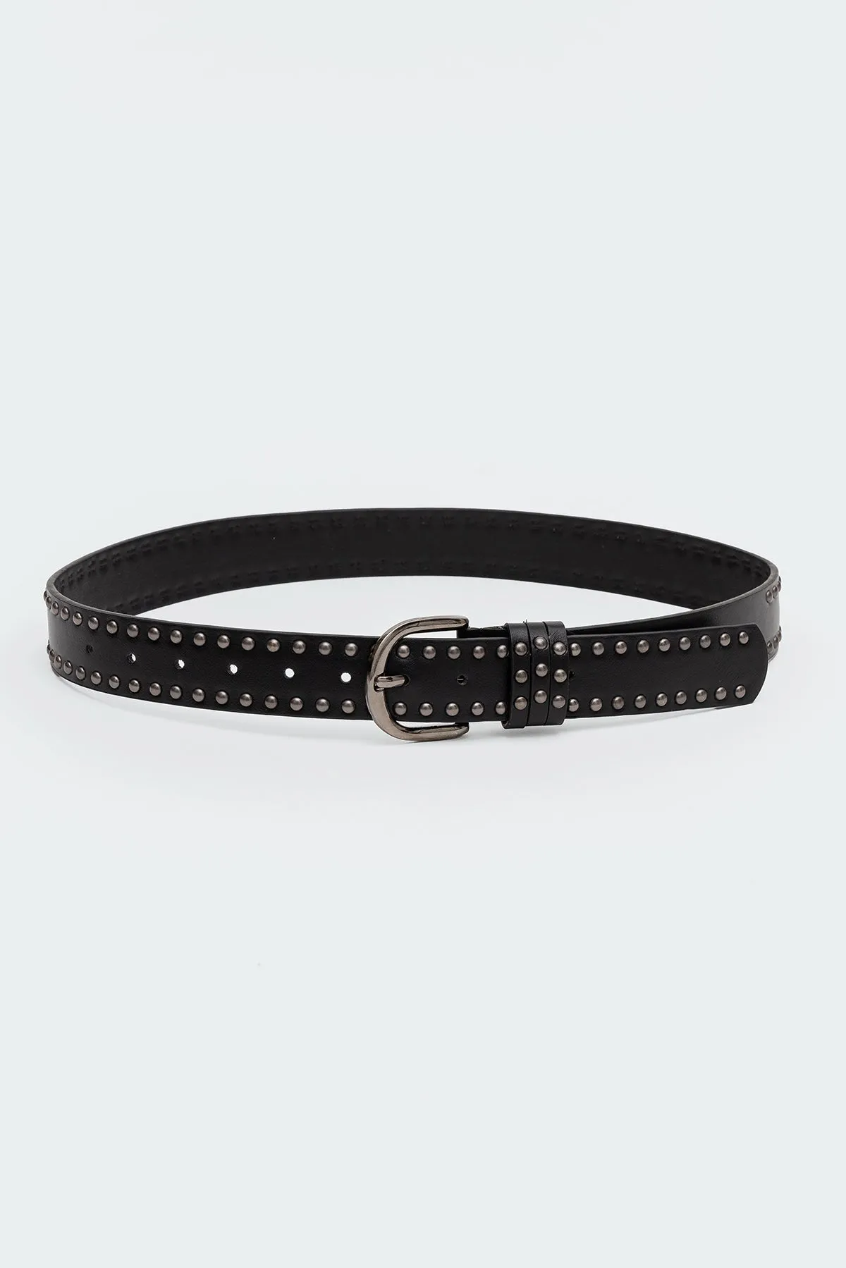 Studded Faux Leather Belt sold by Edikted product image thumbnail 2