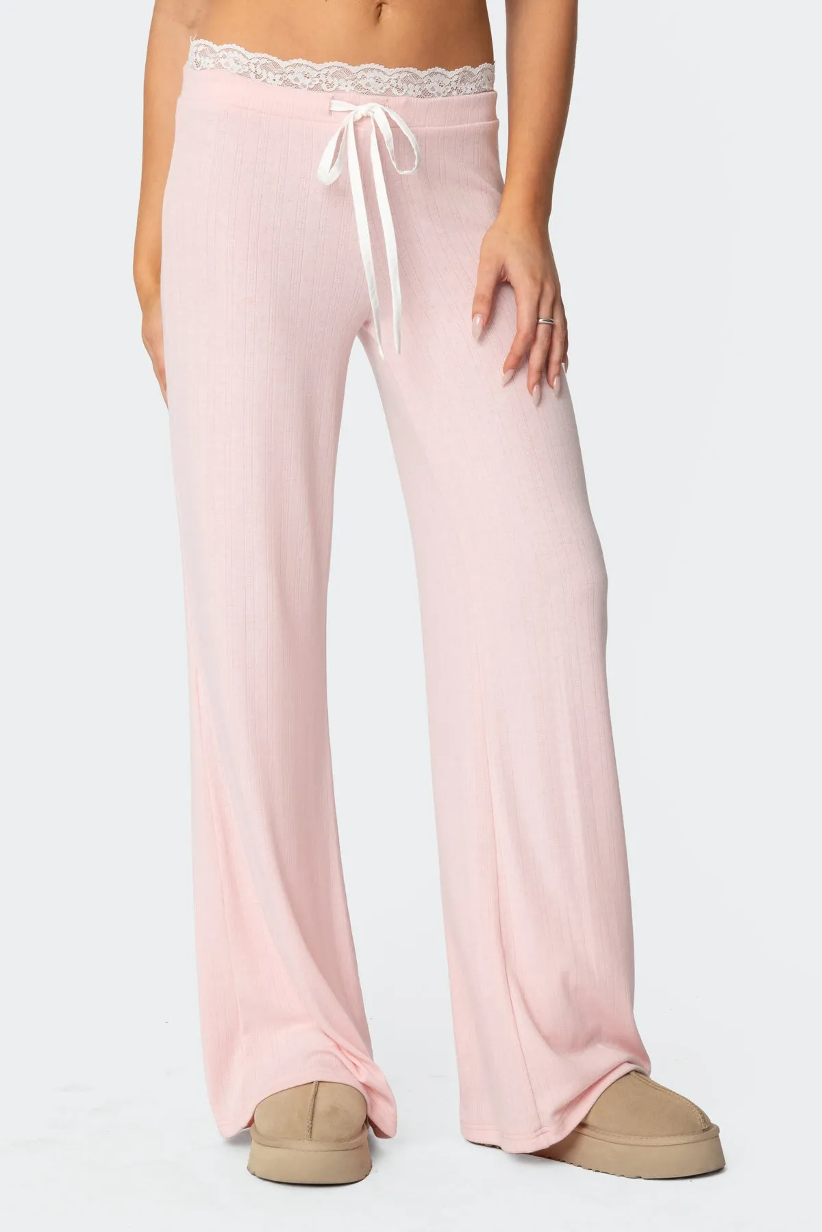 Peekaboo Lace Pants sold by Edikted product image thumbnail 3