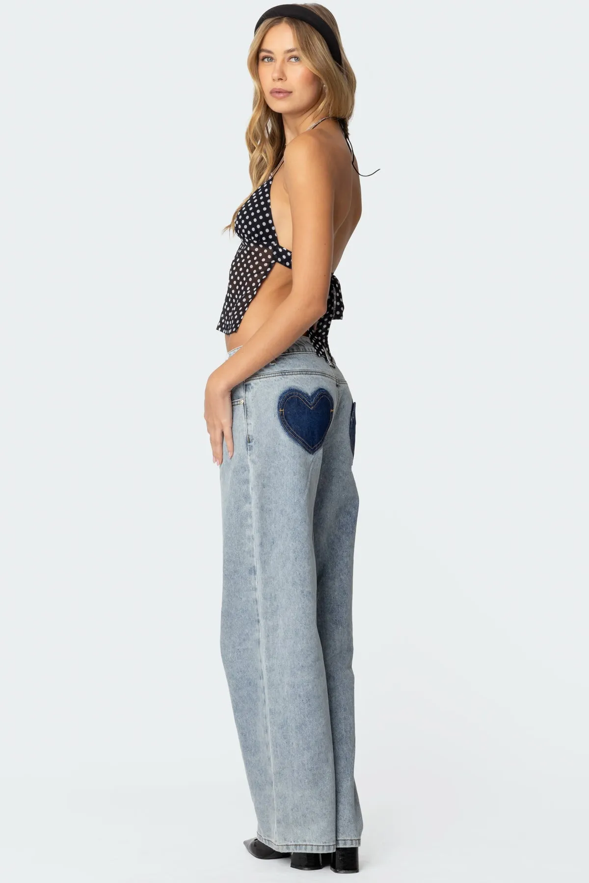 Polka Dot Backless Chiffon Top sold by Edikted product image thumbnail 2