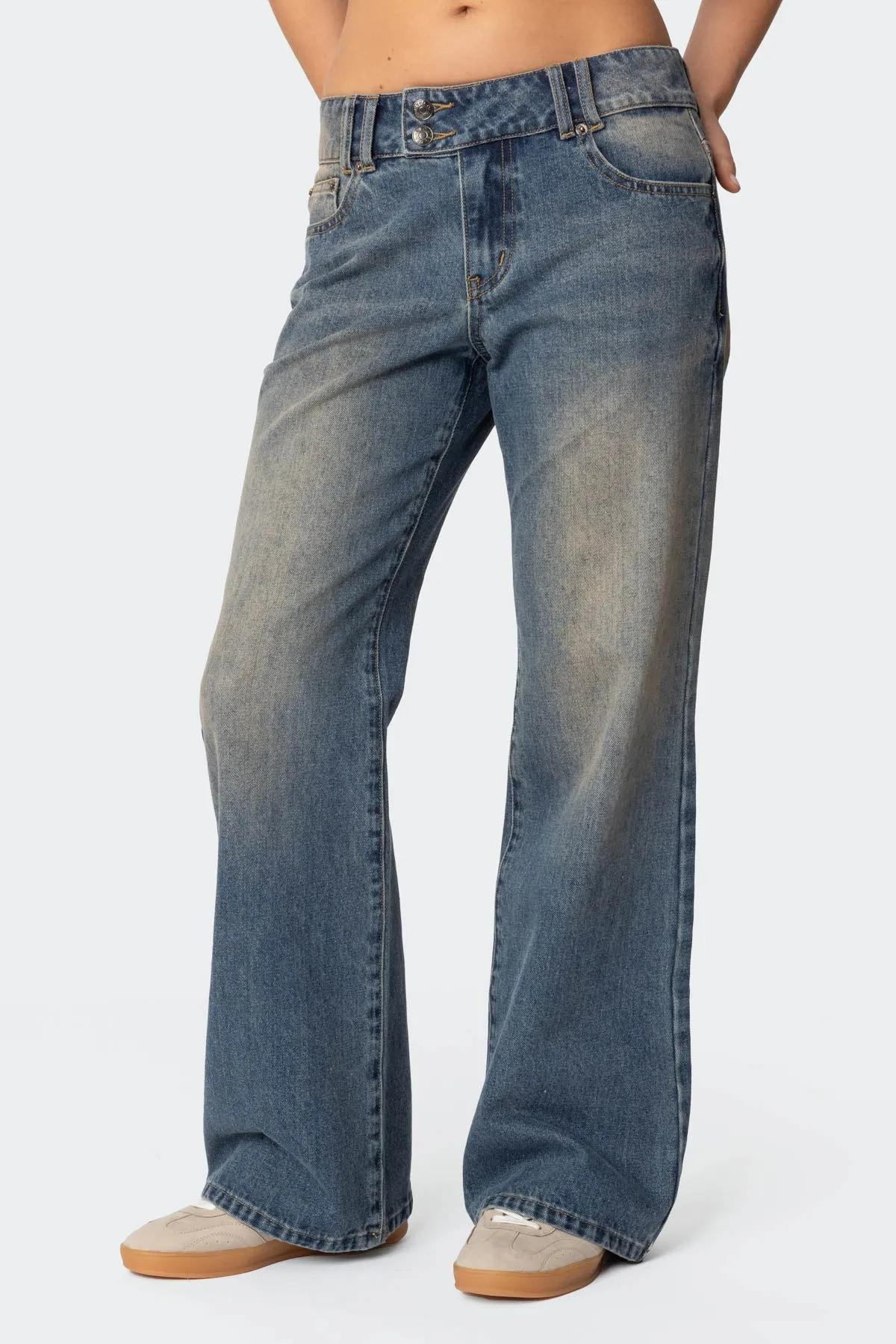Jesi Washed Low Rise Baggy Jeans sold by Edikted product image thumbnail 2