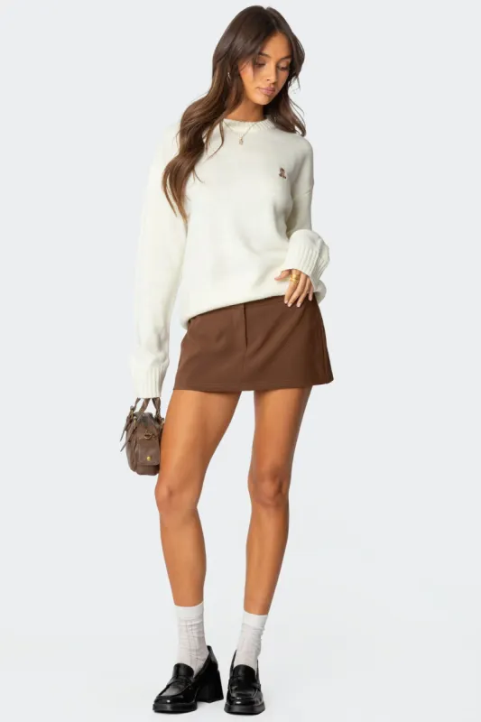 Marlie Tailored Micro Mini Skort sold by Edikted