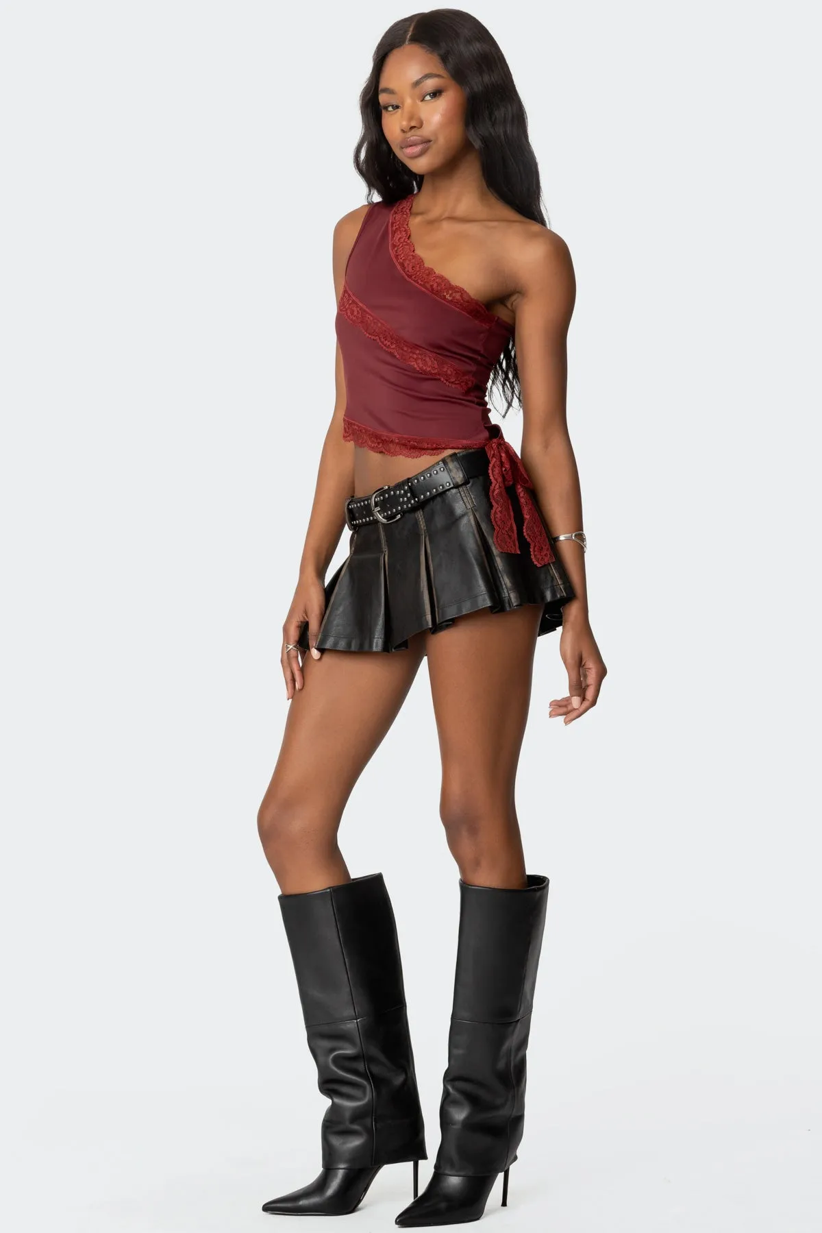 Becky Lacey One Shoulder Top sold by Edikted product image thumbnail 3