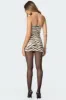 Sequin Zebra Printed Mini Dress sold by Edikted