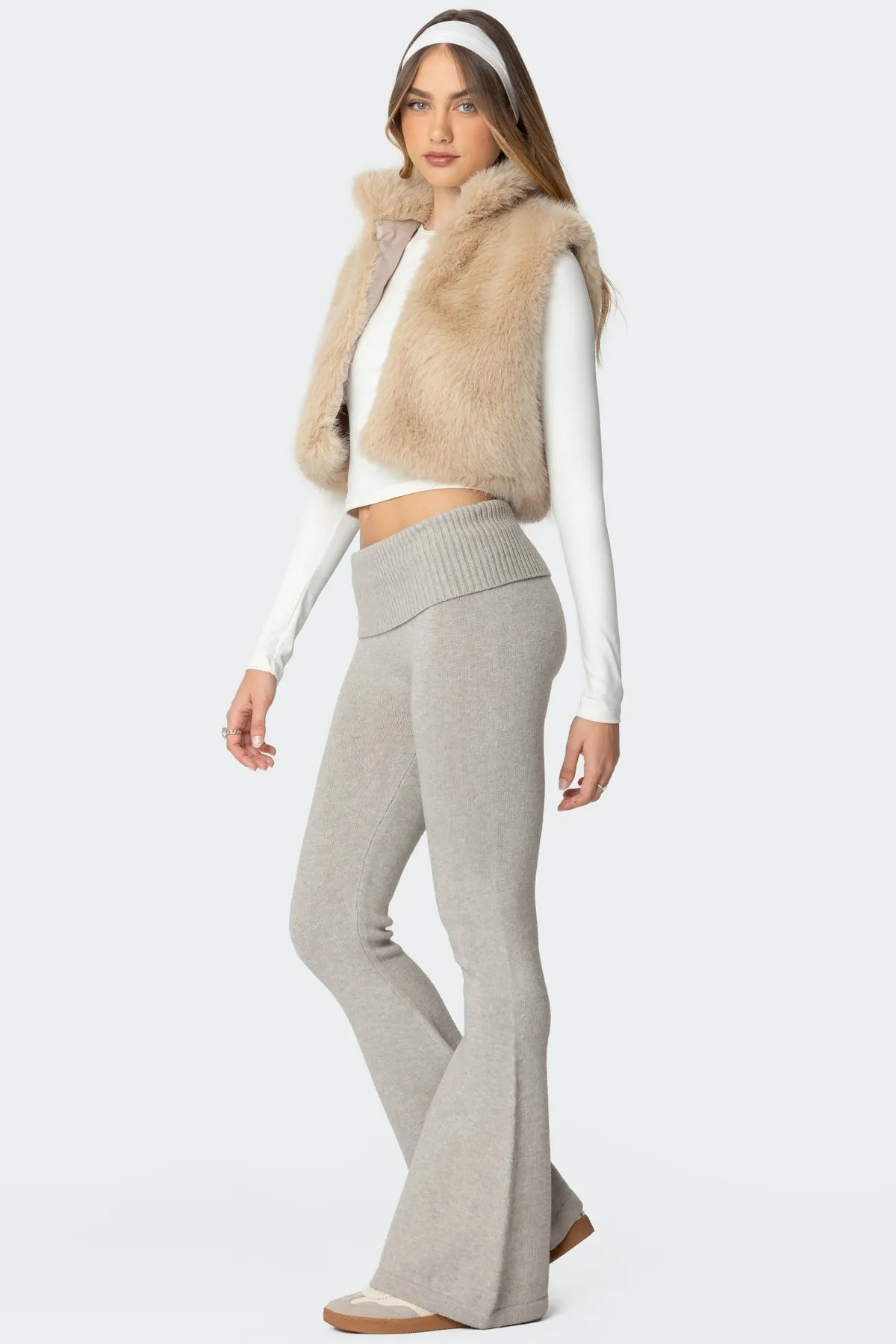 Cassandra Faux Fur Vest sold by Edikted product image thumbnail 4