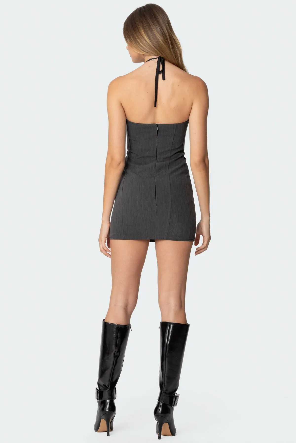 Peekaboo Lace Bra Mini Dress sold by Edikted product image thumbnail 4
