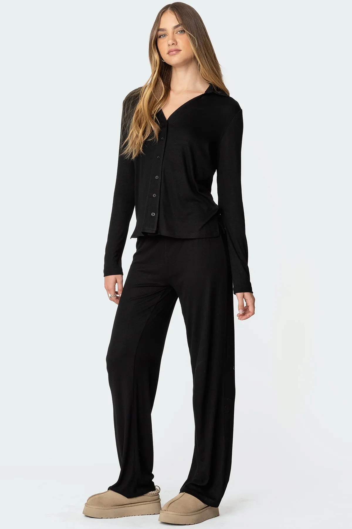 Justina Button Up Top sold by Edikted product image thumbnail 4