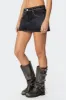 Mia Studded Denim Mini Skirt sold by Edikted