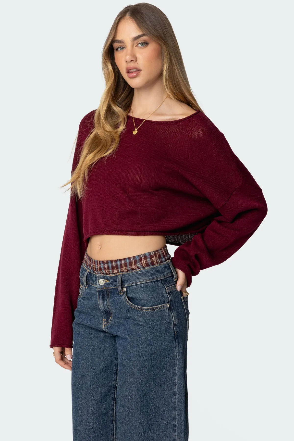 Shyrah Oversized Knit Top sold by Edikted product image thumbnail 3