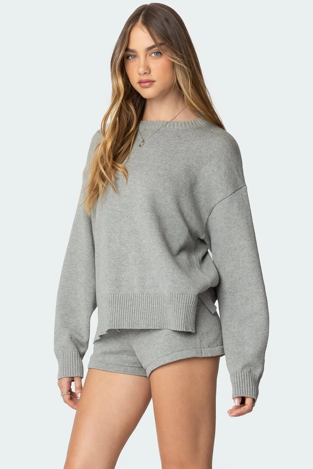 Riley Oversized Knit Sweater sold by Edikted product image thumbnail 3