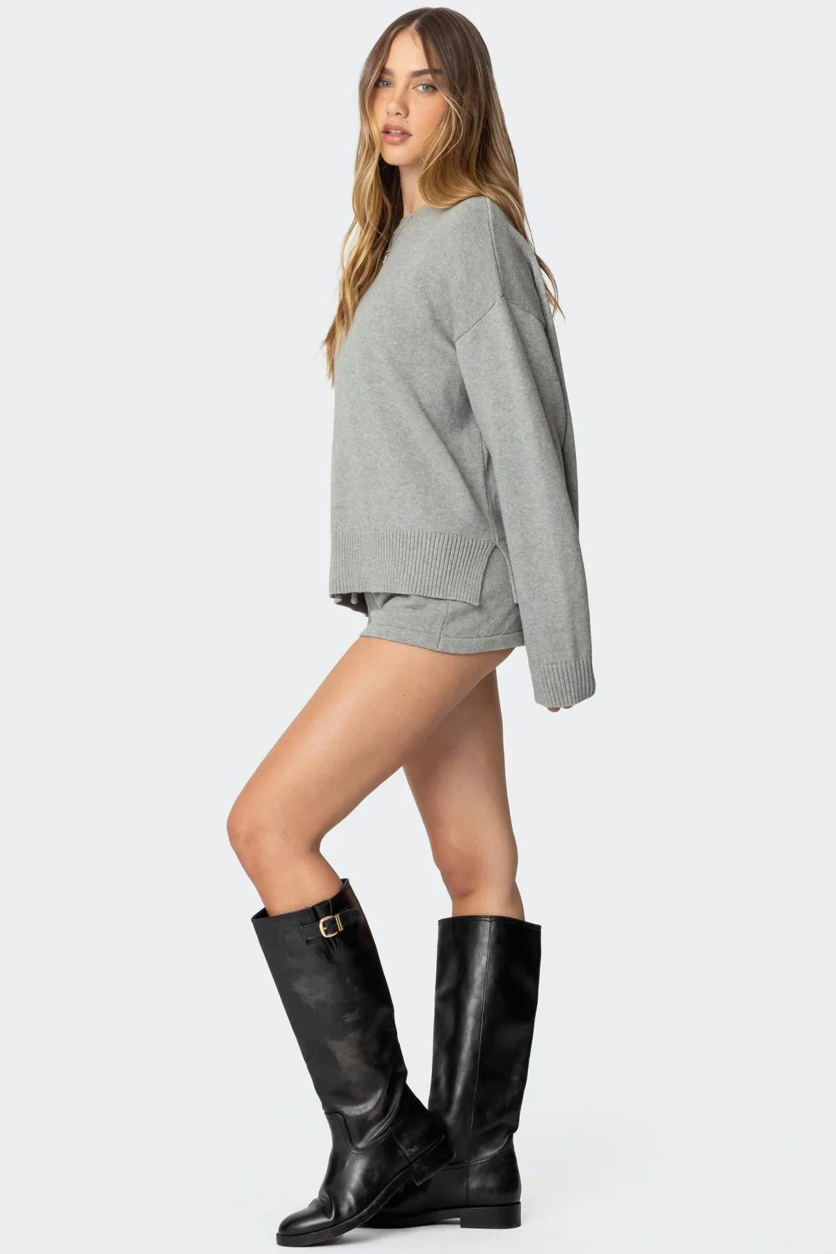 Riley Oversized Knit Sweater sold by Edikted product image thumbnail 4