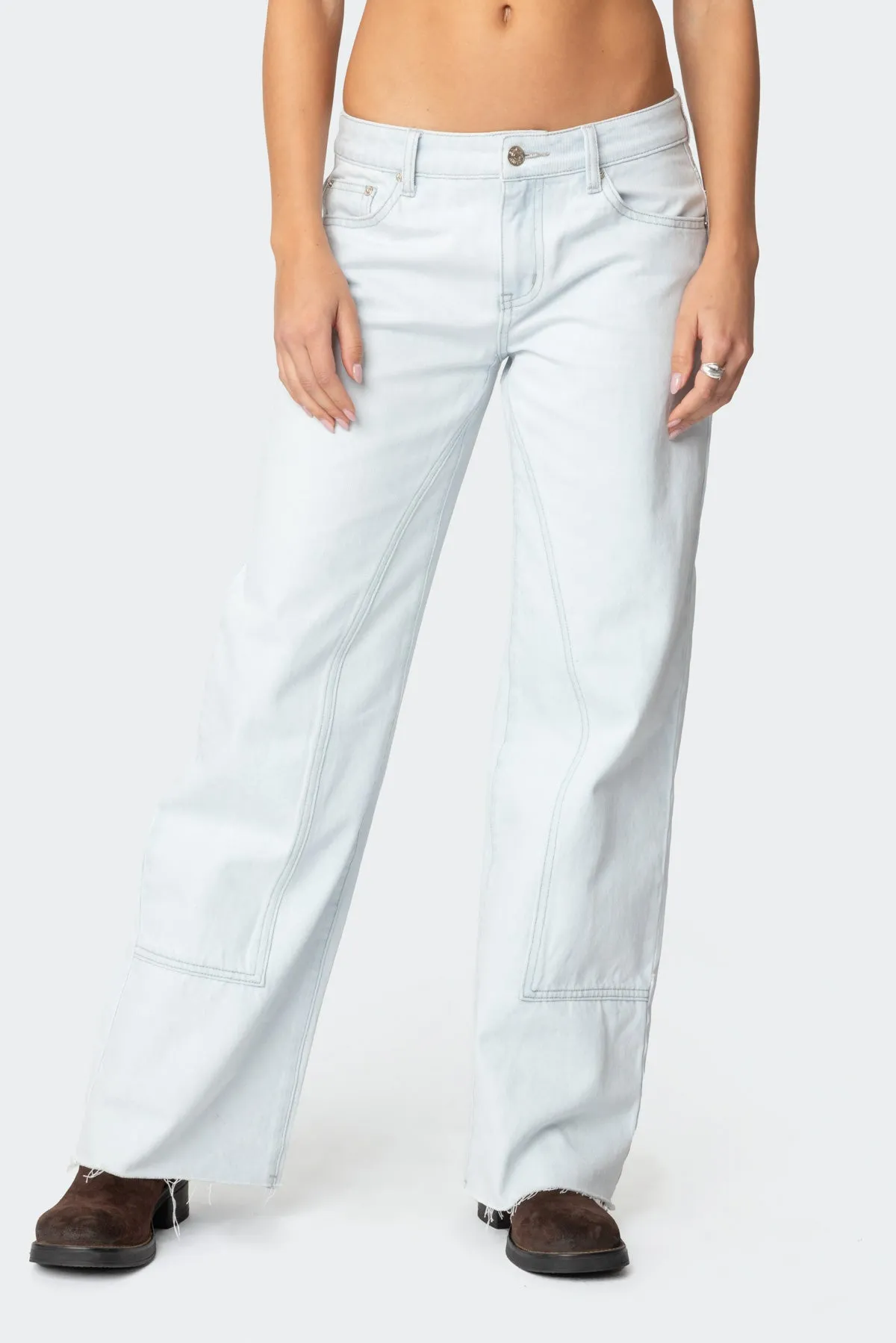 Savanna Low Rise Baggy Jeans sold by Edikted product image thumbnail 2