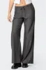Mayla Wide Leg Pinstripe Trousers sold by Edikted
