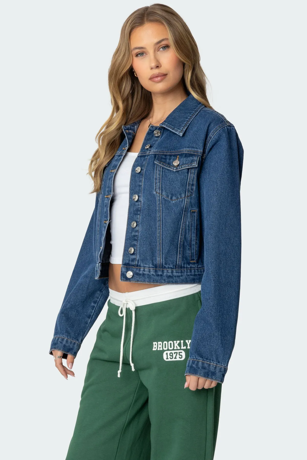 Barb Denim Jacket sold by Edikted product image thumbnail 3
