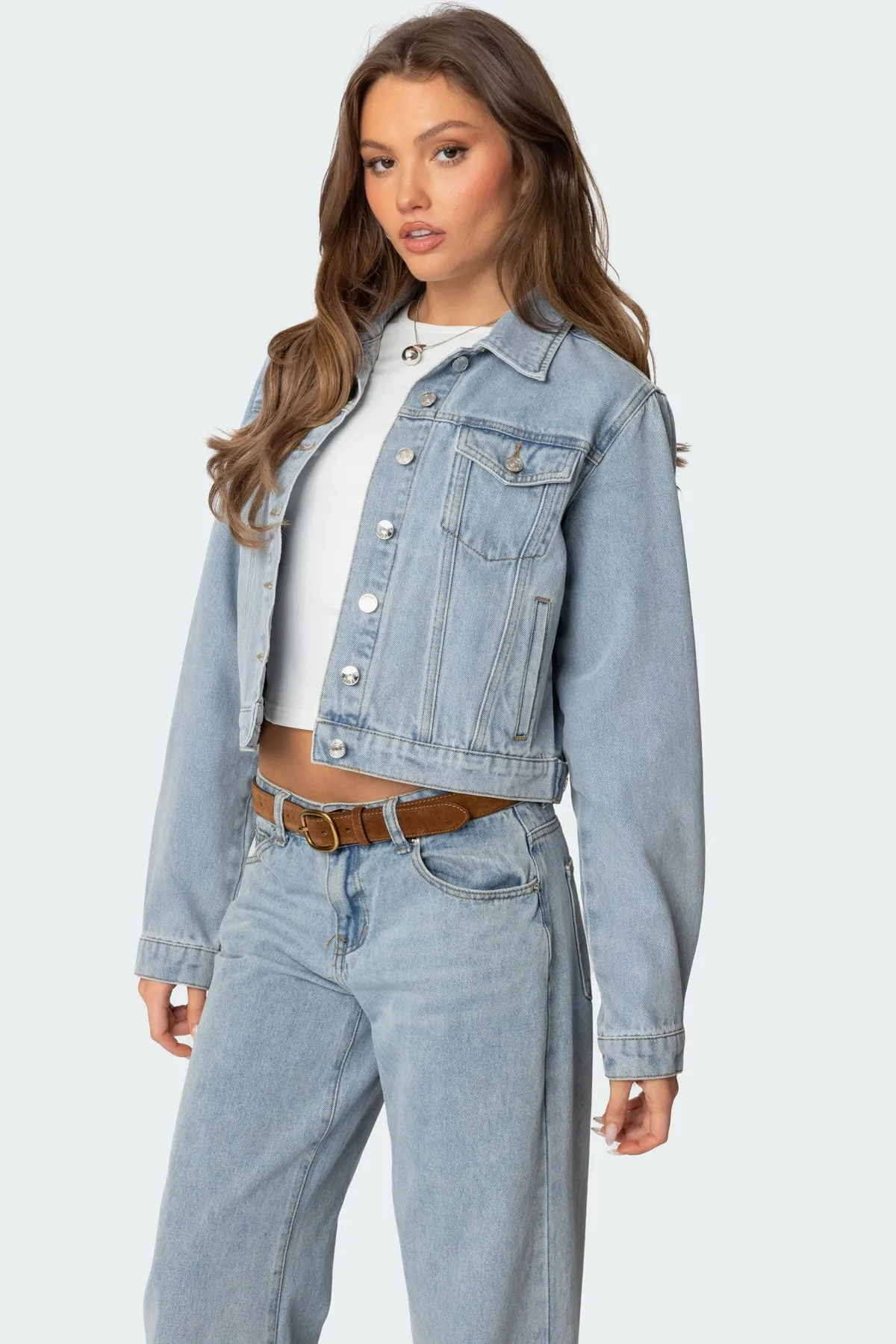 Barb Denim Jacket sold by Edikted product image thumbnail 3