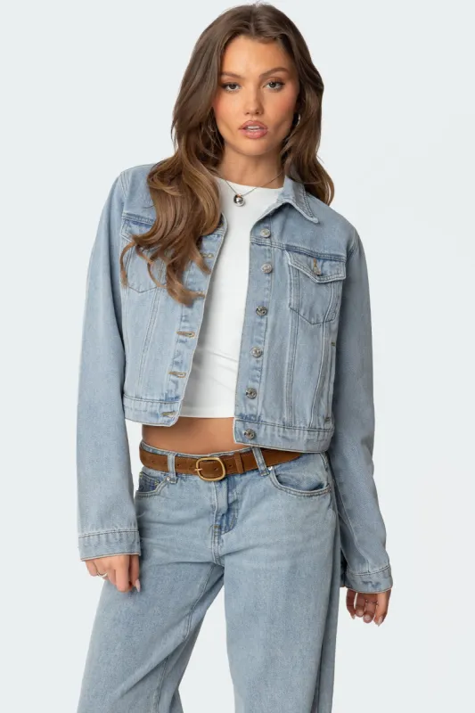 Barb Denim Jacket sold by Edikted