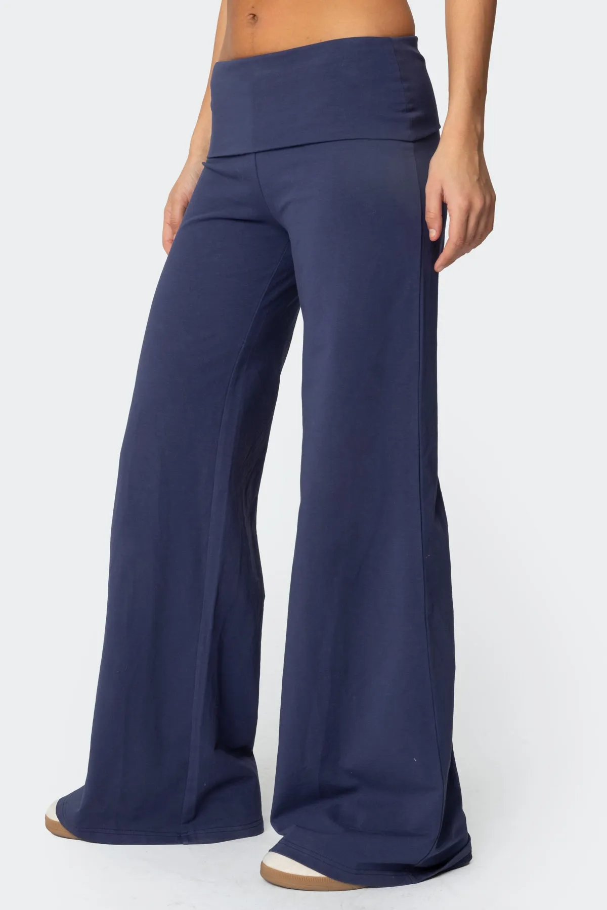 Wide Leg Foldover Pants sold by Edikted product image thumbnail 4