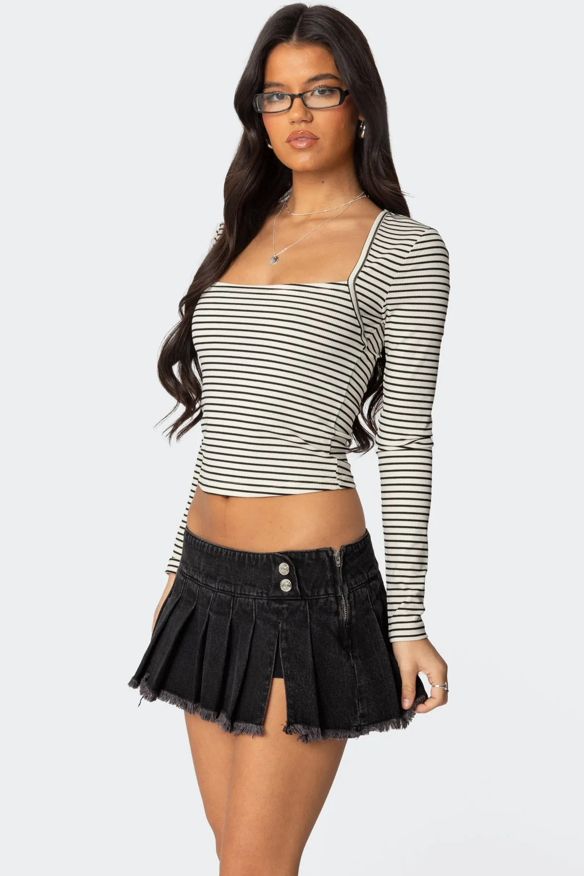 Alex Striped Top sold by Edikted product image thumbnail 3