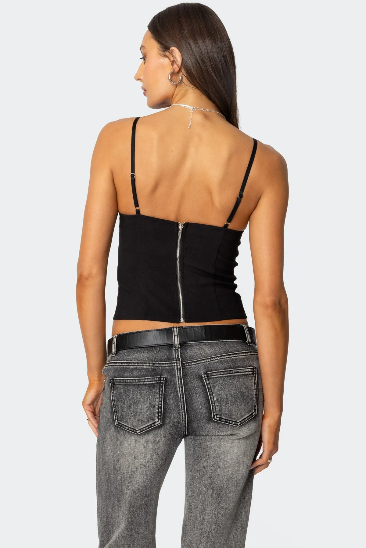 Liana Cut Out Tank Top sold by Edikted product image thumbnail 5