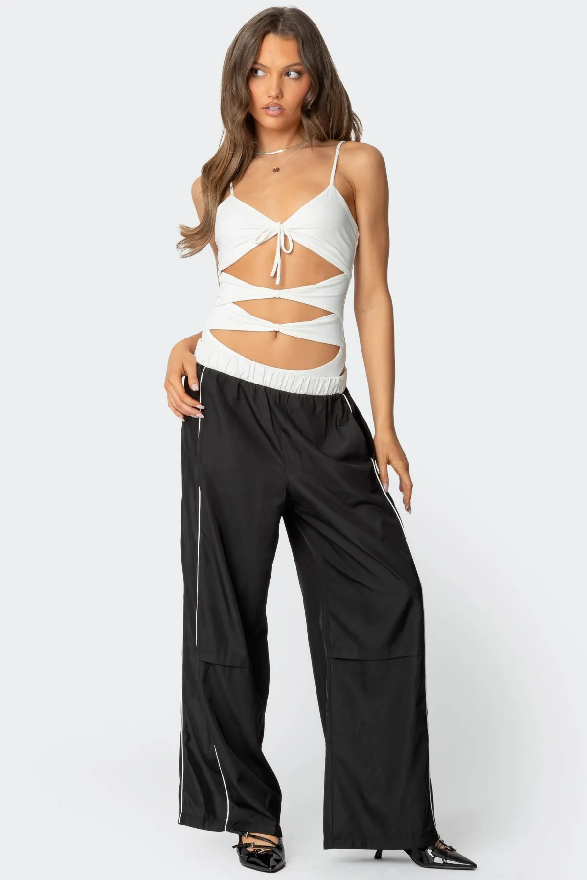 Ofir Nylon Track Pants sold by Edikted product image thumbnail 5