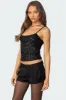 Celene Sequin Tank Top sold by Edikted