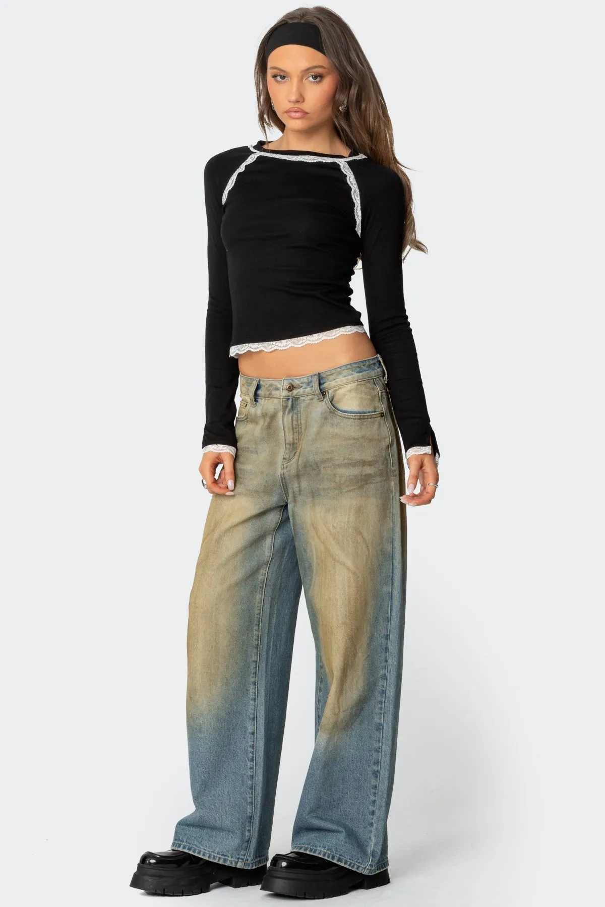 Edith Lacey Ribbed Top sold by Edikted product image thumbnail 4
