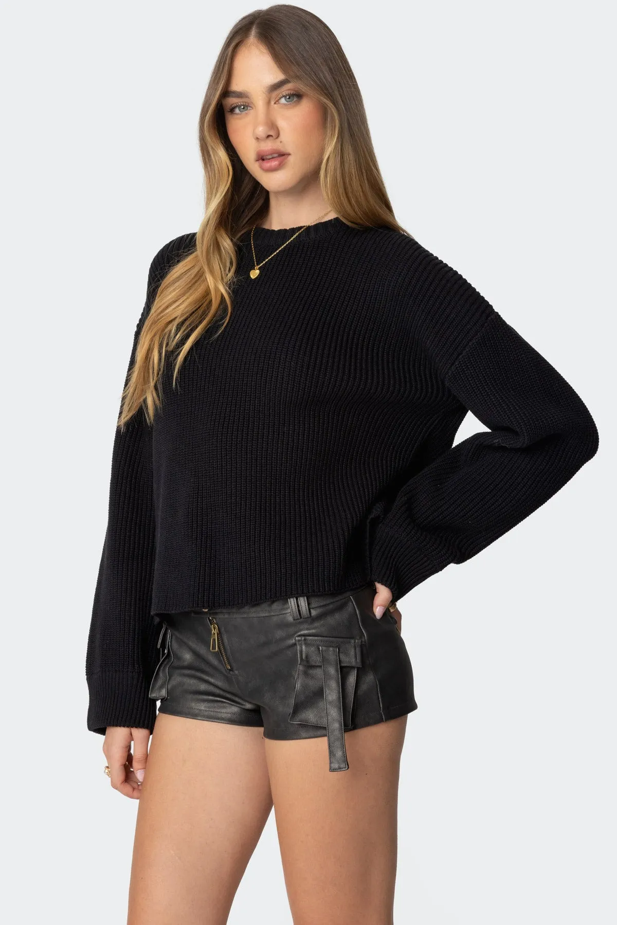 Marleen Oversized Knit Sweater sold by Edikted product image thumbnail 3