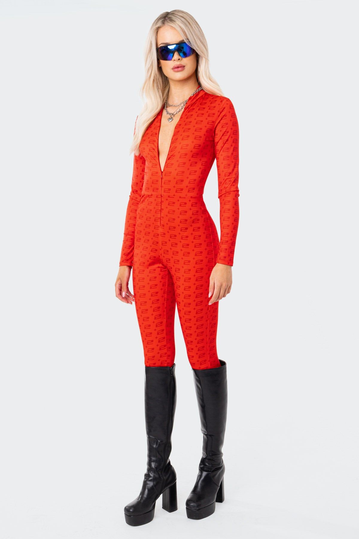 E* Monogram Jumpsuit sold by Edikted product image thumbnail 5