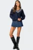 Lauryl V Neck Sweater sold by Edikted