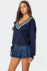 Lauryl V Neck Sweater sold by Edikted