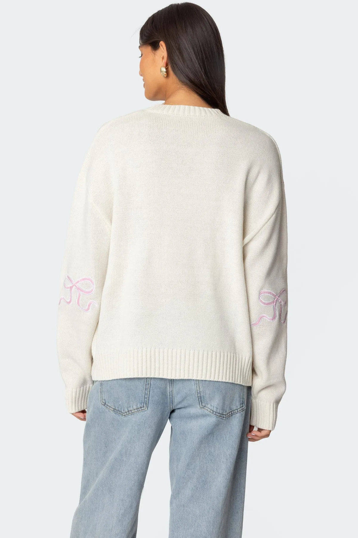 Rutie Bow Patch Sweater sold by Edikted product image thumbnail 5