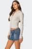 Darin Button Up Top sold by Edikted