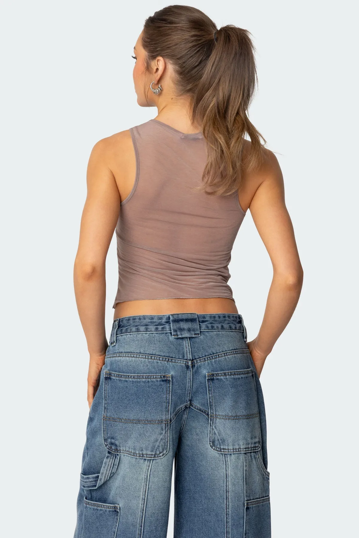 Erica Sheer Gathered Top sold by Edikted product image thumbnail 2