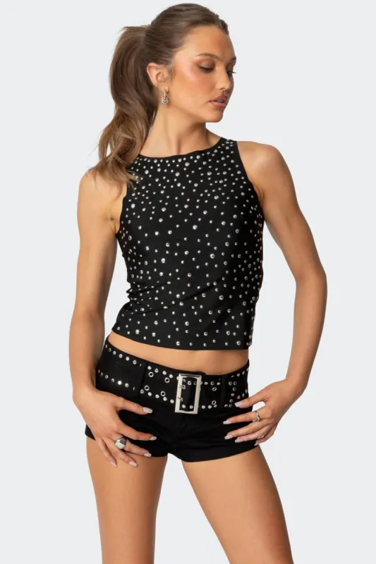 Alexandra Studded Top sold by Edikted