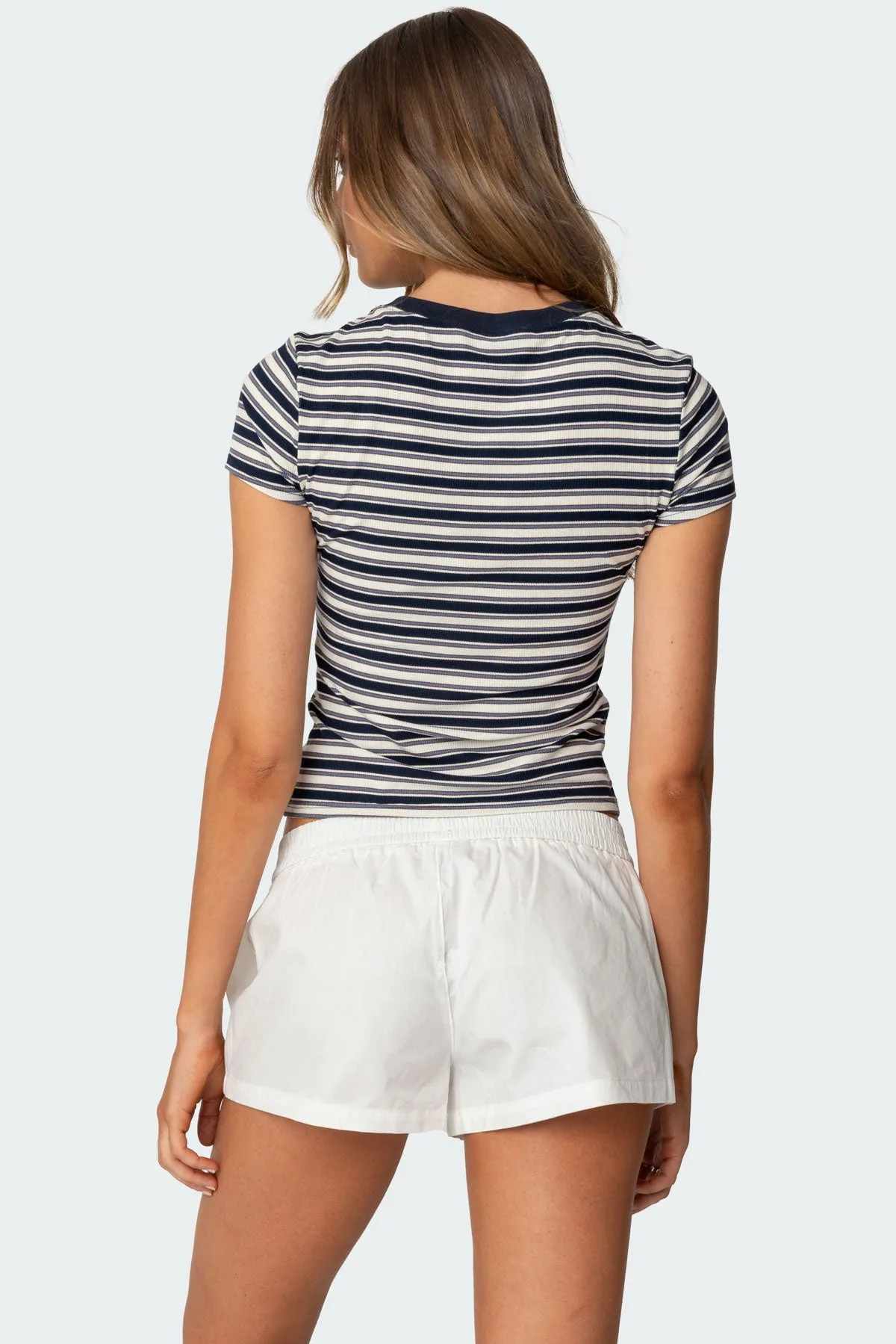 Arlyn Striped T Shirt sold by Edikted product image thumbnail 5