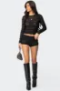 Maisley Sheer Lace Top sold by Edikted
