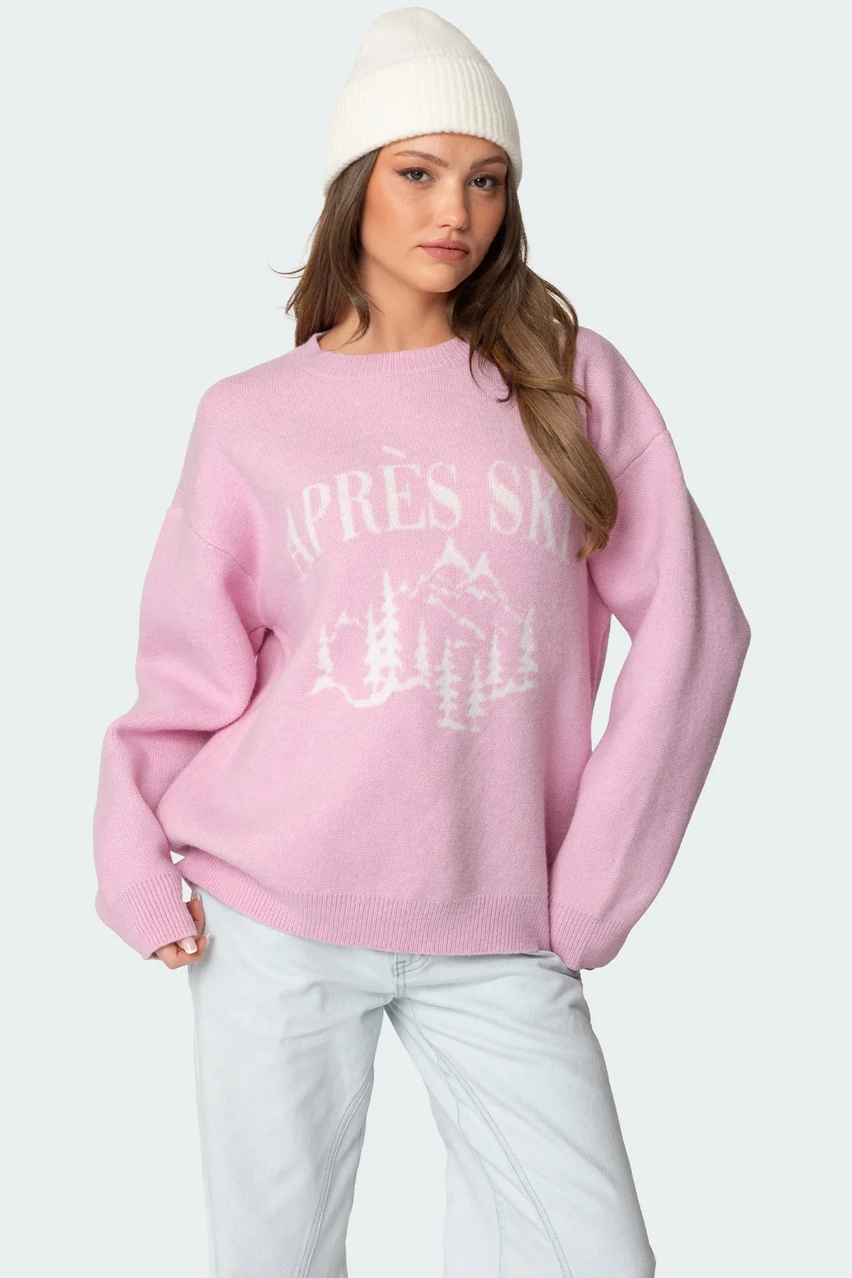 Apres Ski Oversized Sweater sold by Edikted