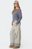 Double Belt Washed Low Rise Jeans sold by Edikted