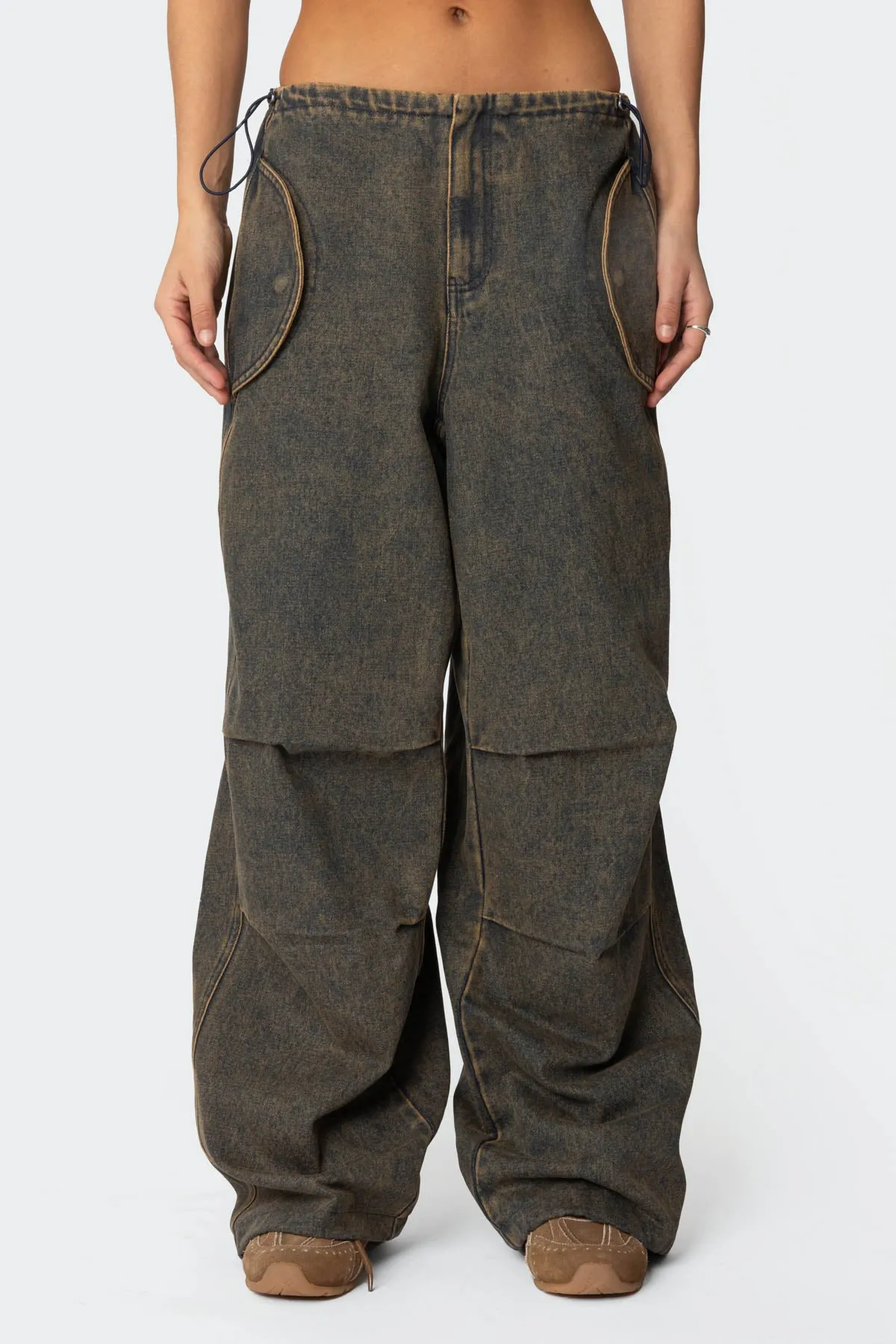 Regine Oversized Parachute Jeans sold by Edikted product image thumbnail 2